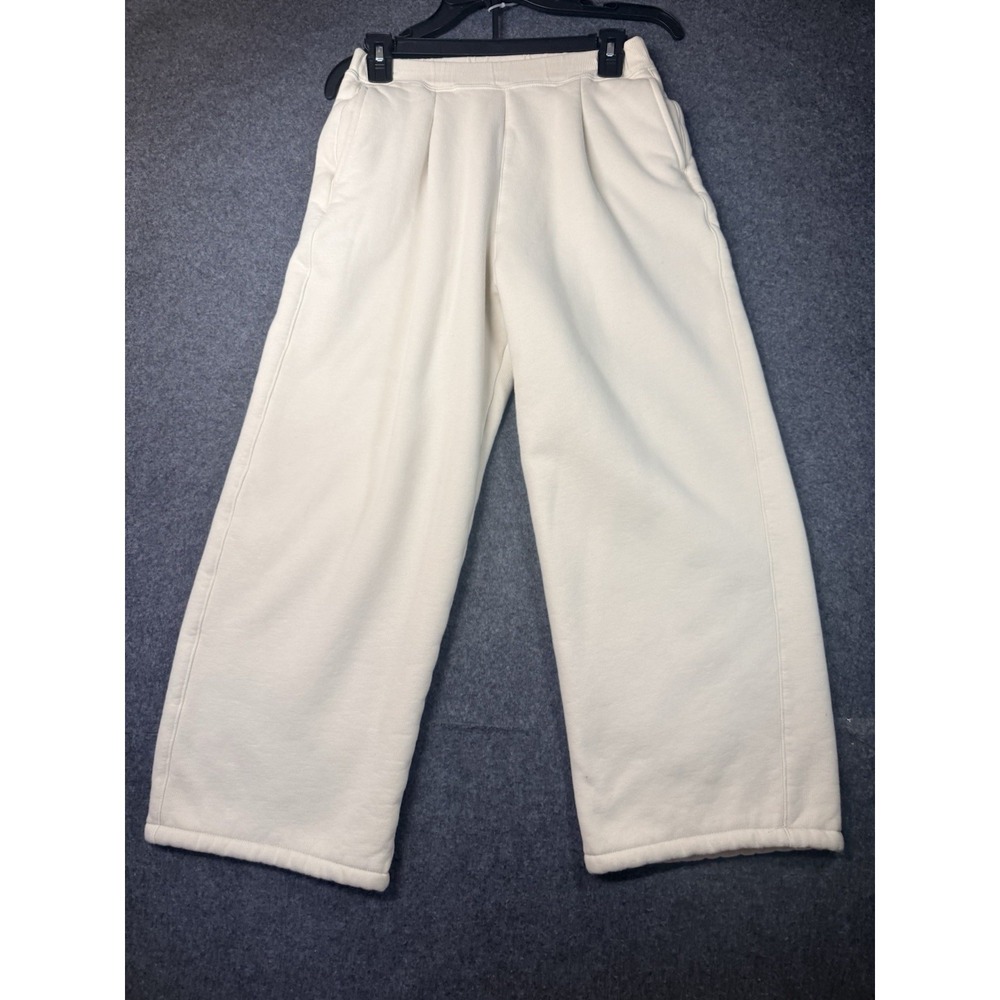 Uniqlo Cream‎ Wide Leg Sweatpants Size 13